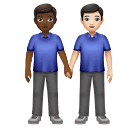 Deux Hommes Se Tenant La Main: Peau Mate, Peau Claire pour Huawei HarmonyOS 4.0