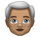 Old Man: Medium Skin Tone for Huawei HarmonyOS 4.0