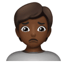 Person Frowning: Medium-Dark Skin Tone for Huawei HarmonyOS 4.0