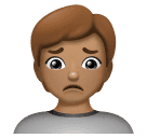 Person Frowning: Medium Skin Tone for Huawei HarmonyOS 4.0