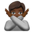 Person Gesturing No: Medium-Dark Skin Tone for Huawei HarmonyOS 4.0