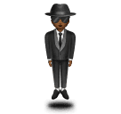 Osoba v obleku levituje: Středně tmavý odstín pleti pro Huawei HarmonyOS 4.0