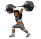 Person Lifting Weights: Medium-Dark Skin Tone for Huawei HarmonyOS 4.0