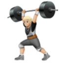 Person Lifting Weights: Medium-Light Skin Tone for Huawei HarmonyOS 4.0