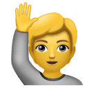 Henkilö, joka nostaa käden varten Huawei HarmonyOS 4.0