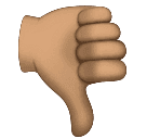 Peukalot alas: Keskikokoinen ihonväri varten Huawei HarmonyOS 4.0