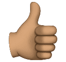 אגודל למעלה: גוון עור בינוני עבור Huawei HarmonyOS 4.0