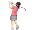 Người phụ nữ chơi gôn: màu da sáng cho Huawei HarmonyOS 4.0