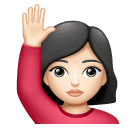 Dona amb la mà aixecada: pell clara per Huawei HarmonyOS 4.0