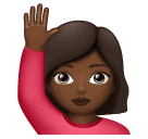 Dona amb la mà aixecada: to de pell mig fosc per Huawei HarmonyOS 4.0