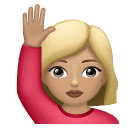 Femme Qui Lève La Main: Peau Moyennement Claire pour Huawei HarmonyOS 4.0