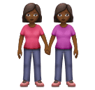 Women Holding Hands: Medium-Dark Skin Tone for Huawei HarmonyOS 4.0