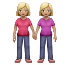 Women Holding Hands: Medium-Light Skin Tone for Huawei HarmonyOS 4.0