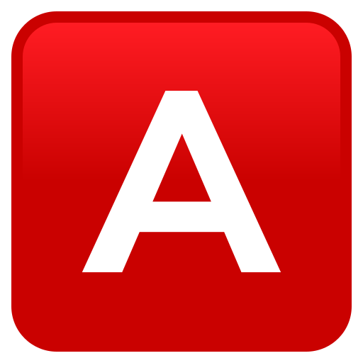 Tlačítko (Krevní skupina) pro JoyPixels 9.0