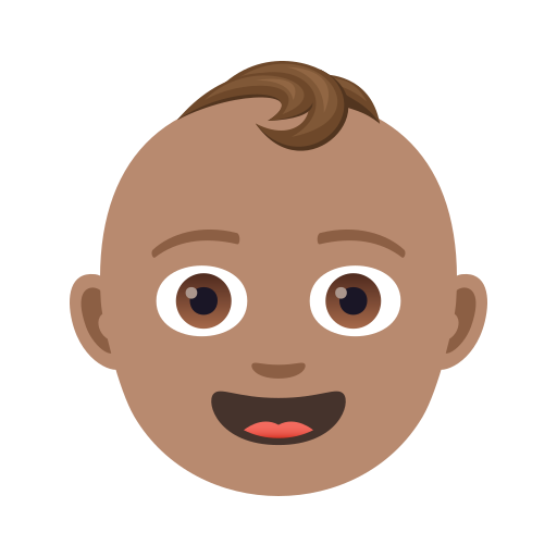 Bébé: Peau Légèrement Mate pour JoyPixels 9.0