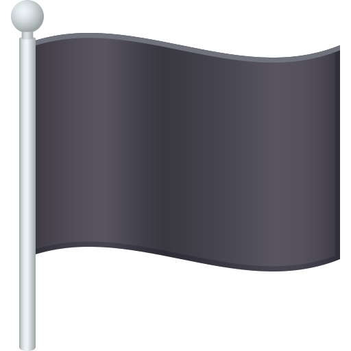 Černá vlajka pro JoyPixels 9.0