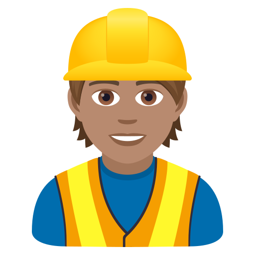 Construction Worker: Medium Skin Tone for JoyPixels 9.0