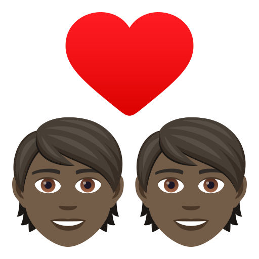 Par med hjerte: mørk teint for JoyPixels 9.0