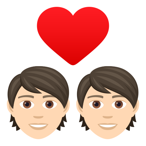 Casal Apaixonado: Pele Clara para JoyPixels 9.0