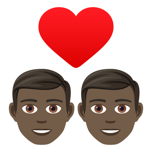 Par med hjerte: mand, mand og mørk teint for JoyPixels 9.0