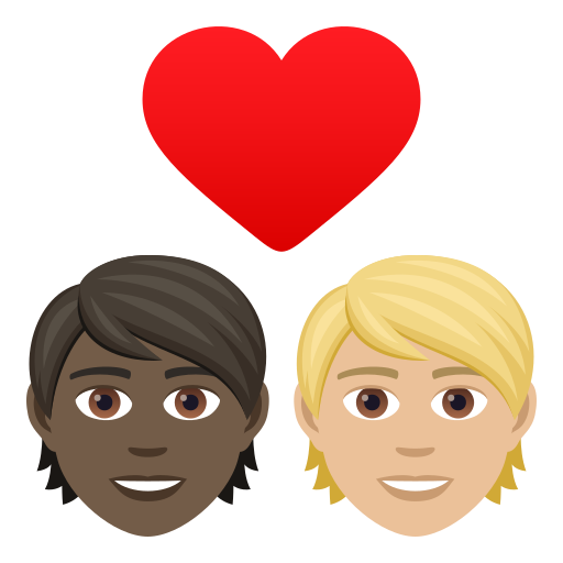 Couple Avec Cœur: Adulte, Adulte, Peau Foncée, Peau Moyennement Claire pour JoyPixels 9.0