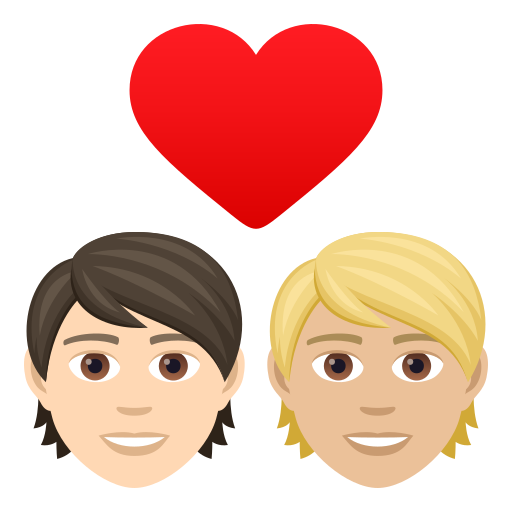 Casal Apaixonado: Pessoa, Pessoa, Pele Clara, Pele Morena Clara para JoyPixels 9.0