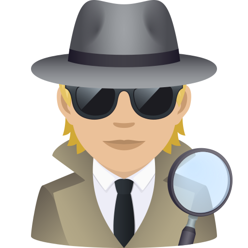 Detectiu: pell mitjana-clara per JoyPixels 9.0