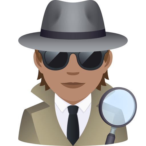 Detectiu: Pell Mitjà per JoyPixels 9.0