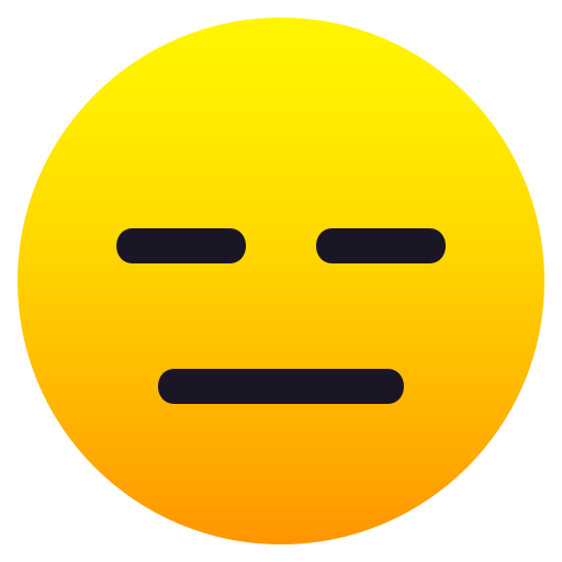 Cara sense expressió per JoyPixels 9.0