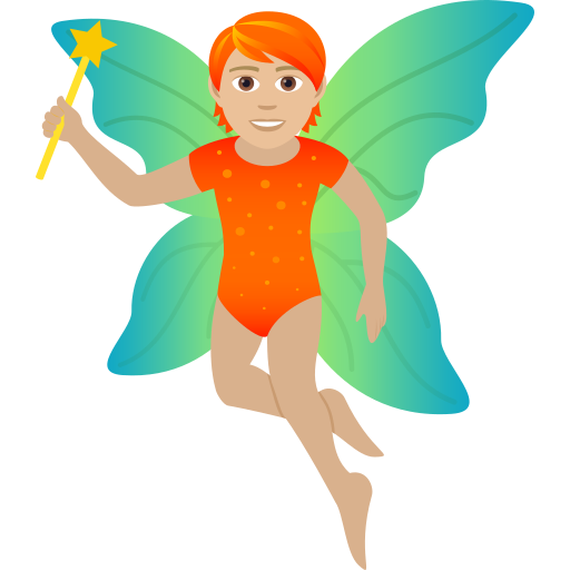 Personnage Féérique: Peau Moyennement Claire pour JoyPixels 9.0