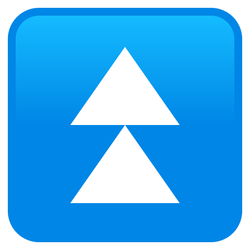 Dubbla uppåtpilar för JoyPixels 9.0