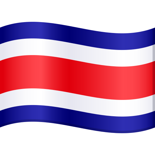 Vlajka: Kostarika pro JoyPixels 9.0