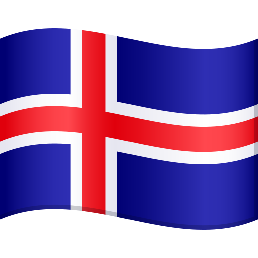 Flagge: Island für JoyPixels 9.0