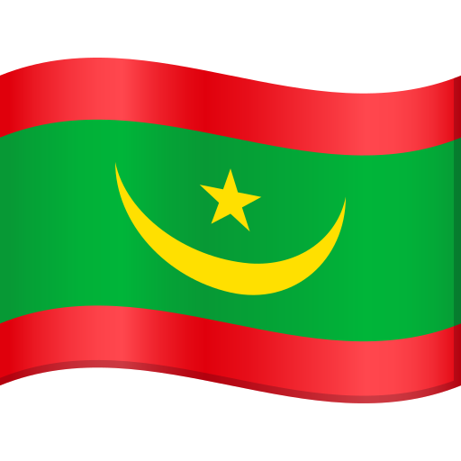 Lippu: Mauritania varten JoyPixels 9.0