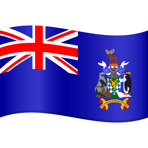 Vlajka: Jižní Georgie a Jižní Sandwichovy ostrovy pro JoyPixels 9.0