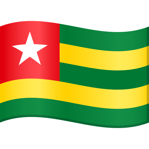 Vlajka: Togo pro JoyPixels 9.0