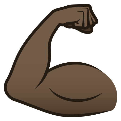 Bicipite: Carnagione Scura per JoyPixels 9.0