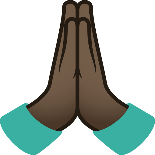 अभिवादन: साँवली त्वचा JoyPixels 9.0 के लिए