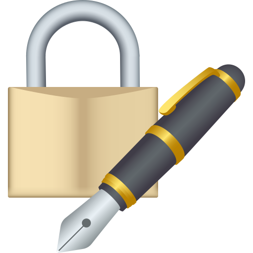 Lås med bläckpenna för JoyPixels 9.0