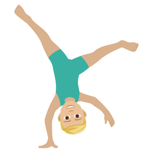 Lelaki membuat putar roda: ton kulit sederhana cerah untuk JoyPixels 9.0