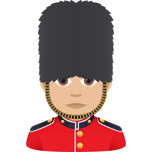 Mužská stráž: Středně světlý tón pleti pro JoyPixels 9.0