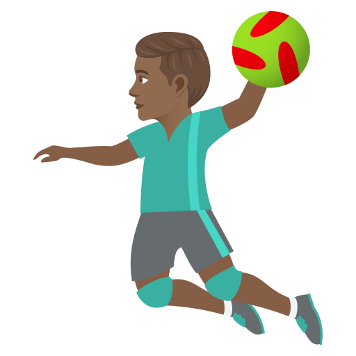 Pallamanista Uomo: Carnagione Abbastanza Scura per JoyPixels 9.0