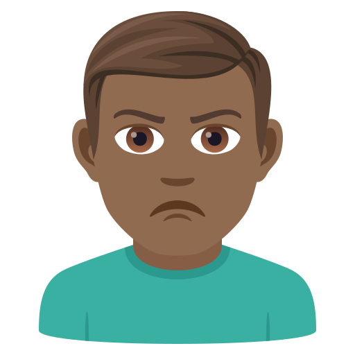 Home fent pucheros: To de pell mig fosc per JoyPixels 9.0