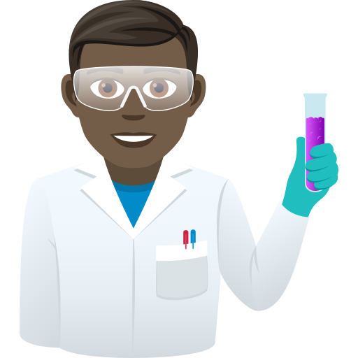 Scienziato: Carnagione Scura per JoyPixels 9.0