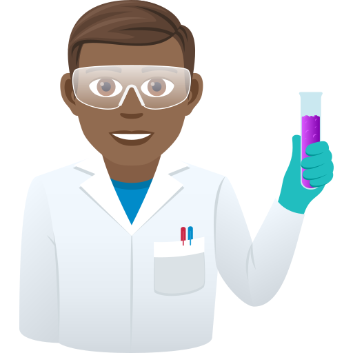 Scienziato: Carnagione Abbastanza Scura per JoyPixels 9.0