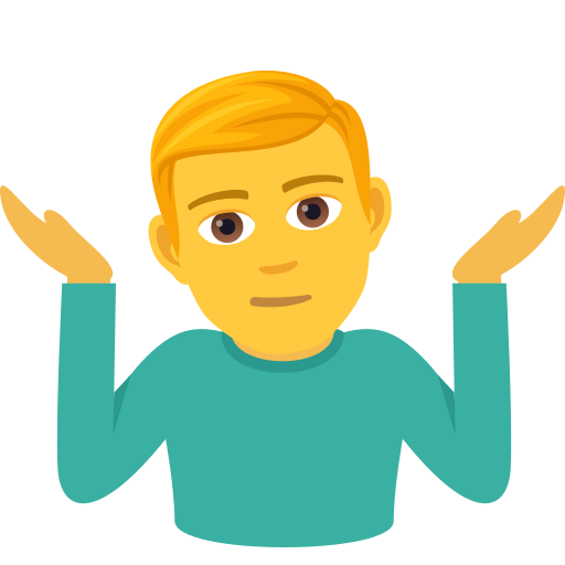 رجل لا يبالي لـ JoyPixels 9.0