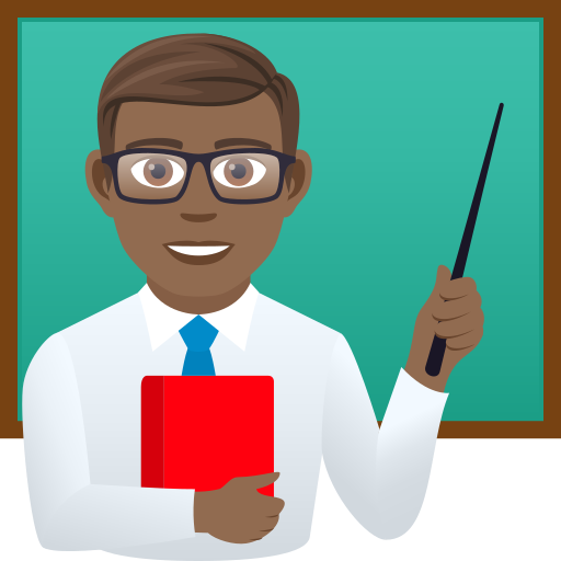 Home Professor: Pell Mitjà-Fscura per JoyPixels 9.0