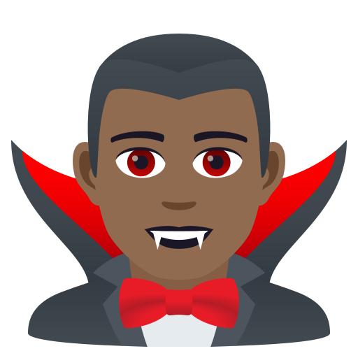 Člověk upír: Středně tmavý odstín pleti pro JoyPixels 9.0