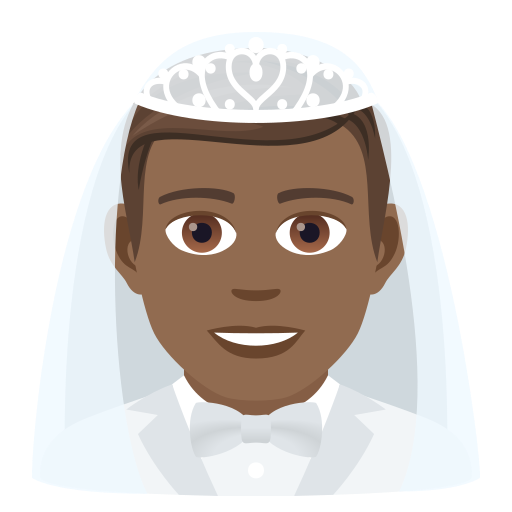 Homme Avec Voile: Peau Mate pour JoyPixels 9.0