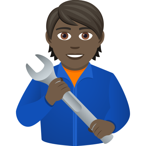 Mecànic: pell fosca per JoyPixels 9.0